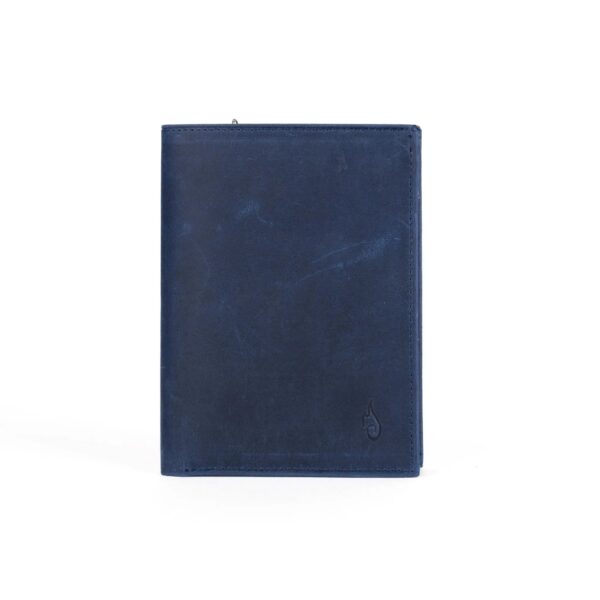 Leather Passport Wallet | Voyager Sapphire - Image 3