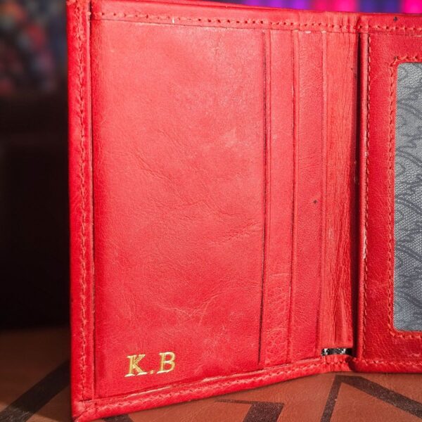 Leather Passport Wallet | Voyager Ruby - Image 8