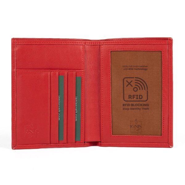 Leather Passport Wallet | Voyager Ruby - Image 2