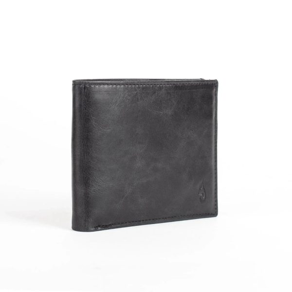 Men’s Black Leather Wallet – Slim RFID Minimalist Design - Image 4