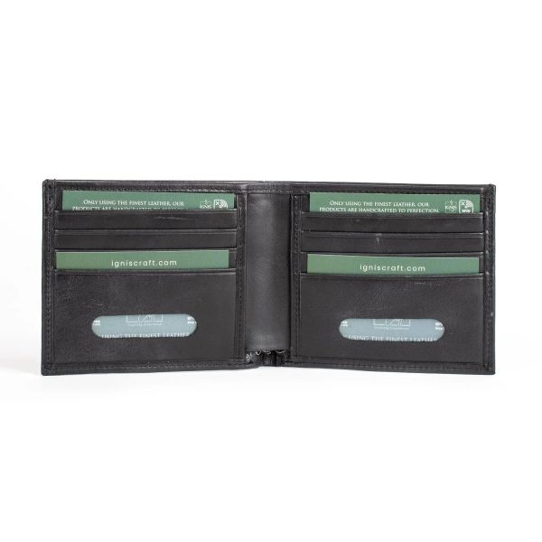 Men’s Black Leather Wallet – Slim RFID Minimalist Design - Image 11