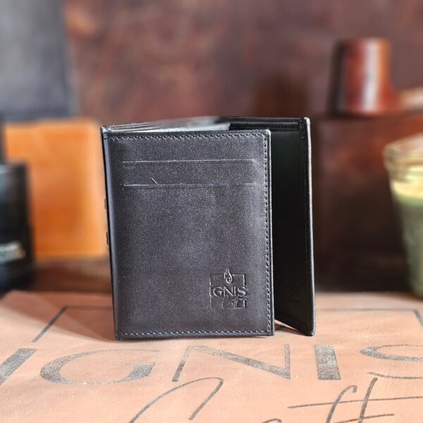 Men’s Leather Card Wallet | Multifold Onyx - Image 3