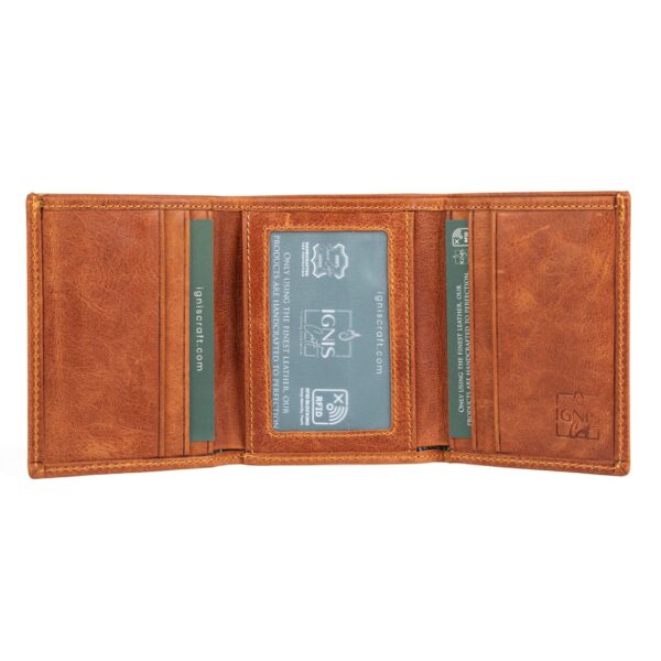 Minimalist Men's Leather Wallet | Apex Amber - Image 2