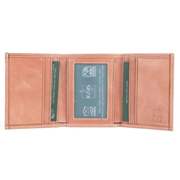 Minimalist Men's Leather Wallet | Apex Coral - Image 2