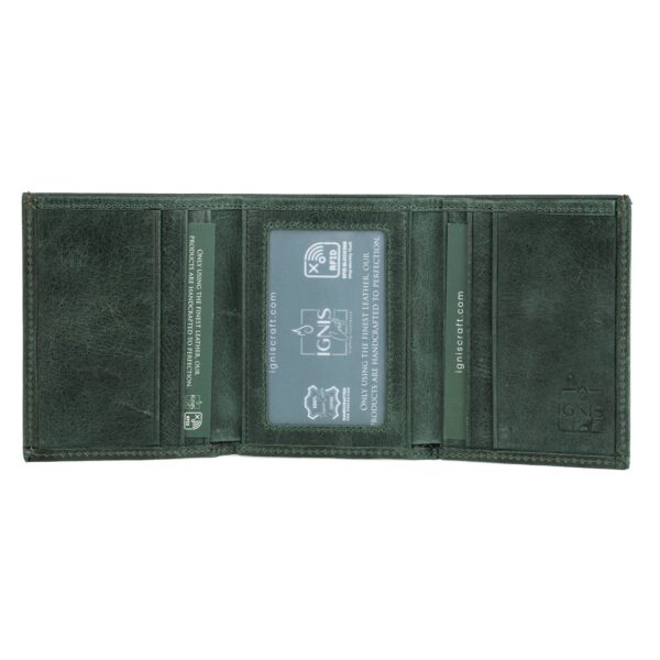 Minimalist Men's Leather Wallet | Apex Jade - Image 2