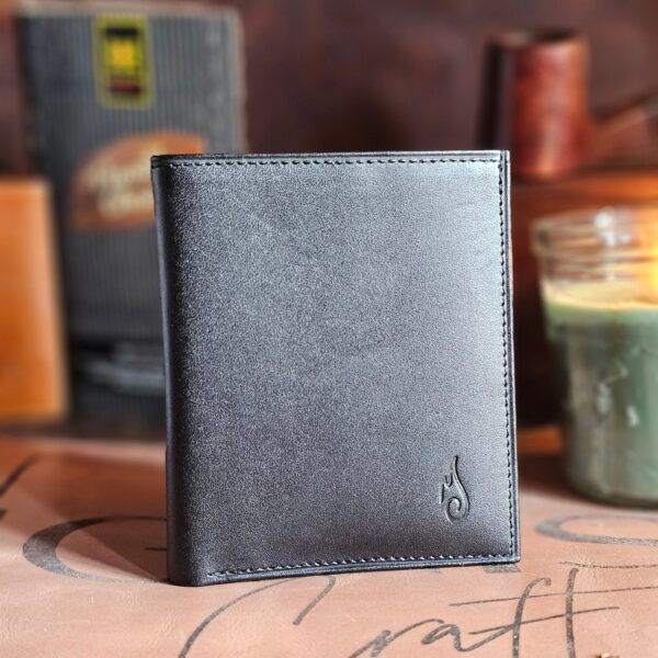 Minimalist Men's Leather Wallet | Apex Onyx - Image 8