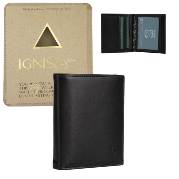 Men's Leather Card Wallet | Pocket Pro Onyx