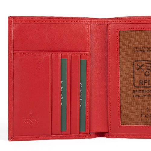 RFID Leather Passport Holder – Travel Wallet for Men