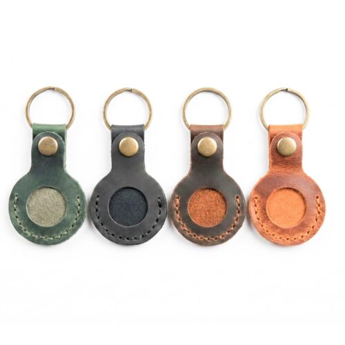 Leather AirTag Keychain 4-Pack